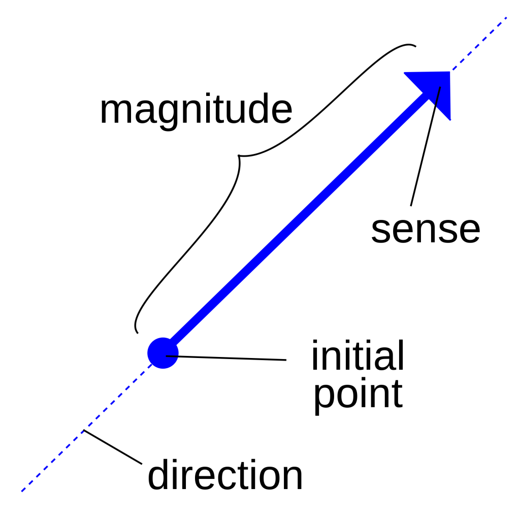 Description of the different components of a vector